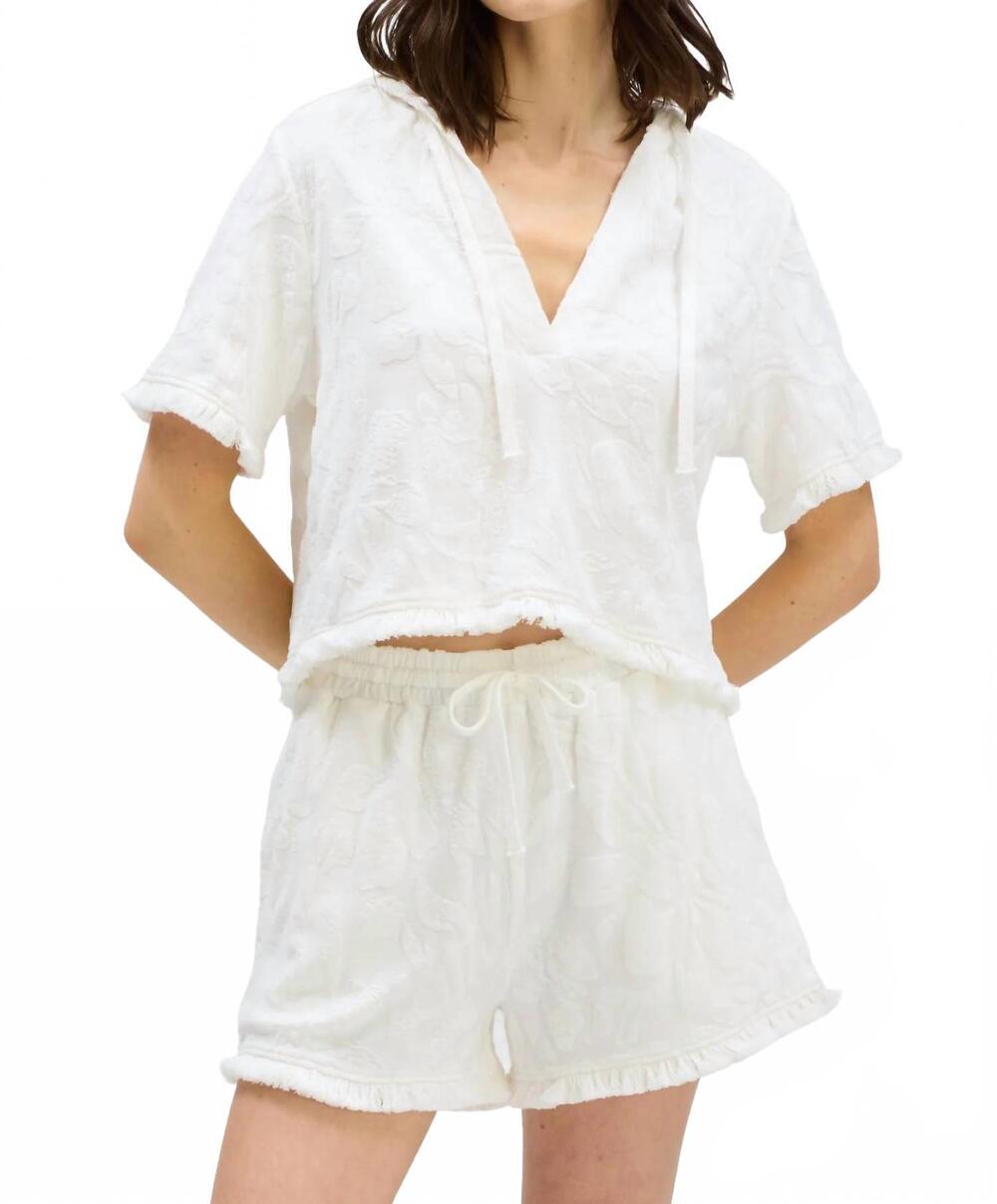 NEW ALLISON NEW YORK amalfi hoodie in white
